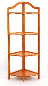 Living bamboo 4 tier plant shelf rack: