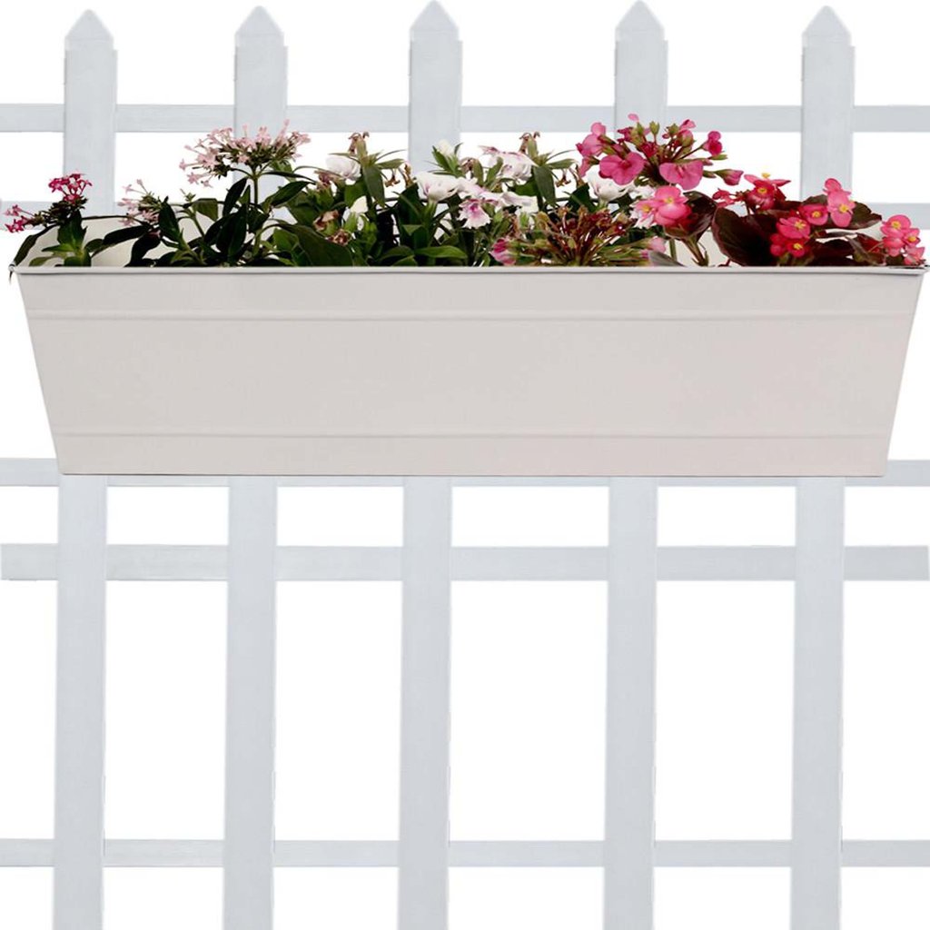 Trustbasket rectangular railing planter: